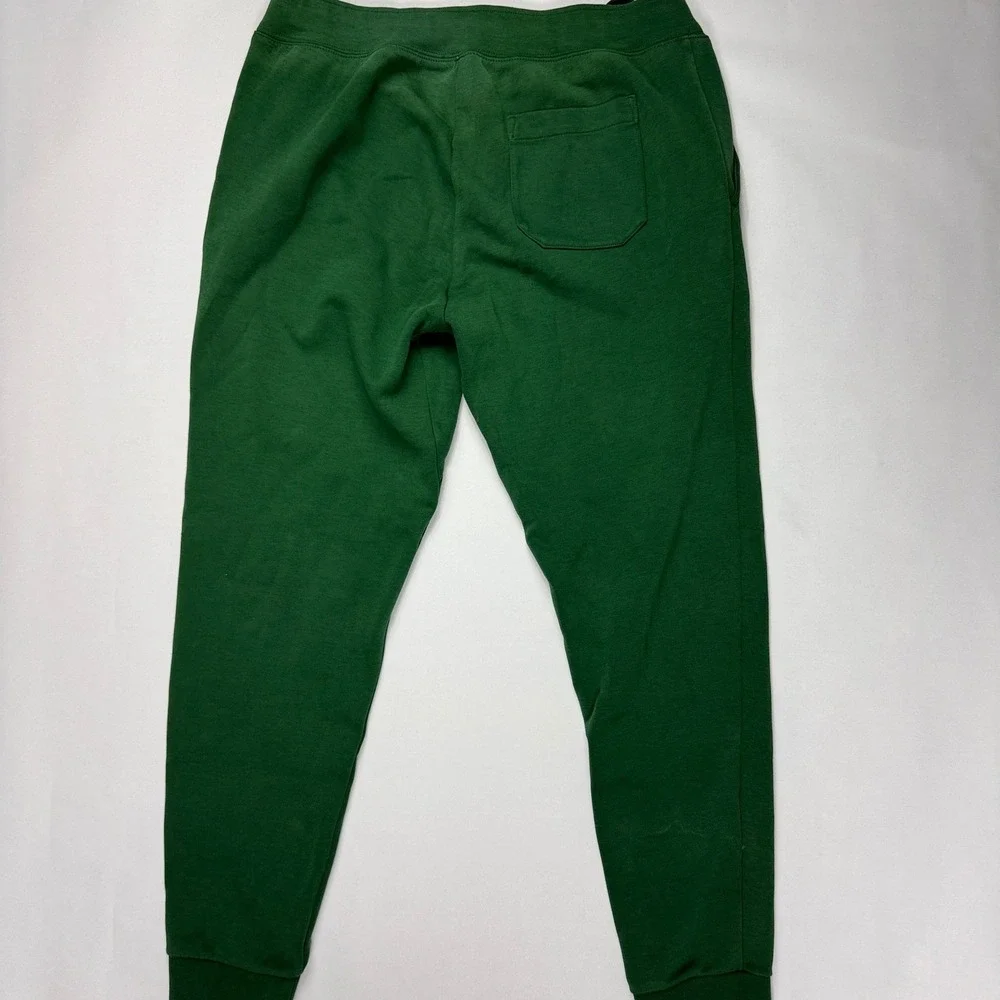 Polo Ralph Lauren Mens Green Jogger Sweatpants Cotton Blend White Pony 32x28 S